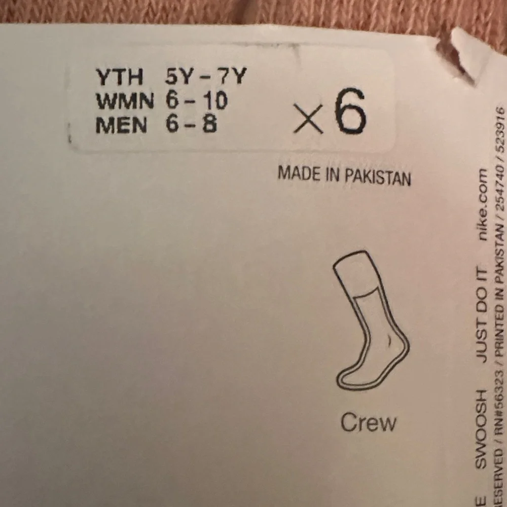 Nike 6-pack crew socks - Picture 5 of 5